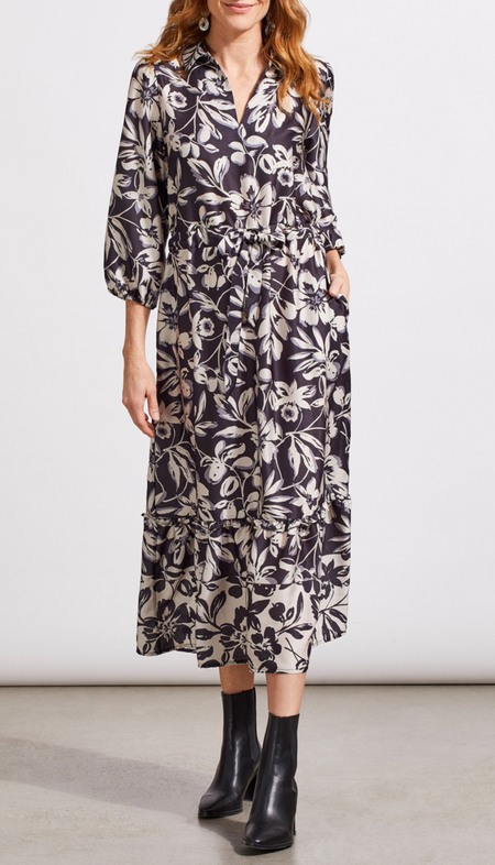 Watercolor Vines Jeni Dress