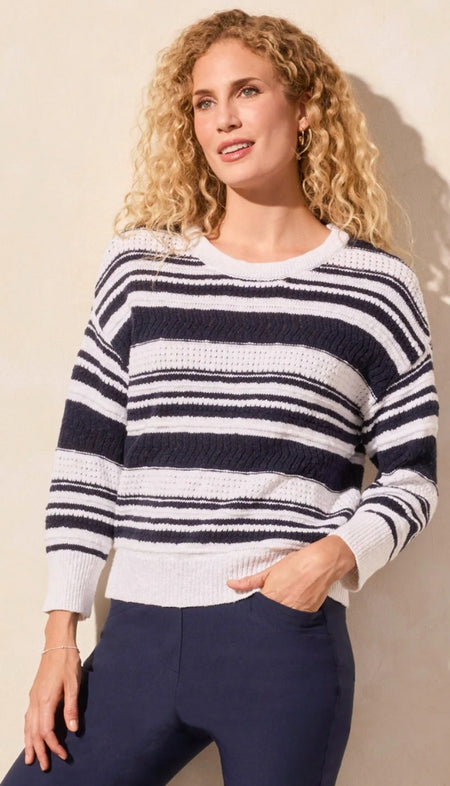 Jacquard Sweater Knit Pullover