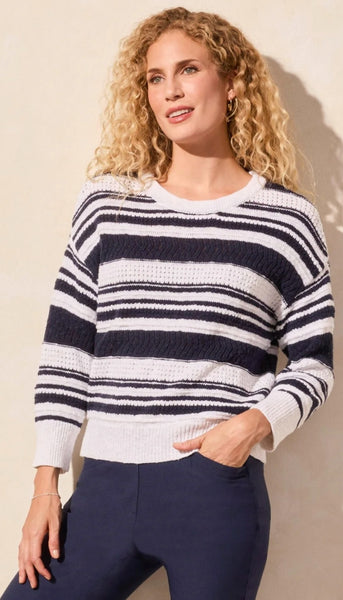 3/4 Sleeve Scoop Neck Sweater