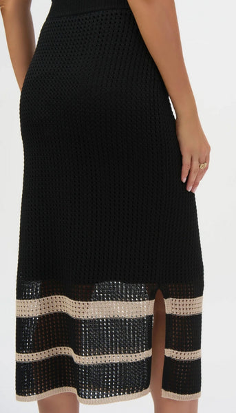 Sweater Knit Open Stitch Skirt