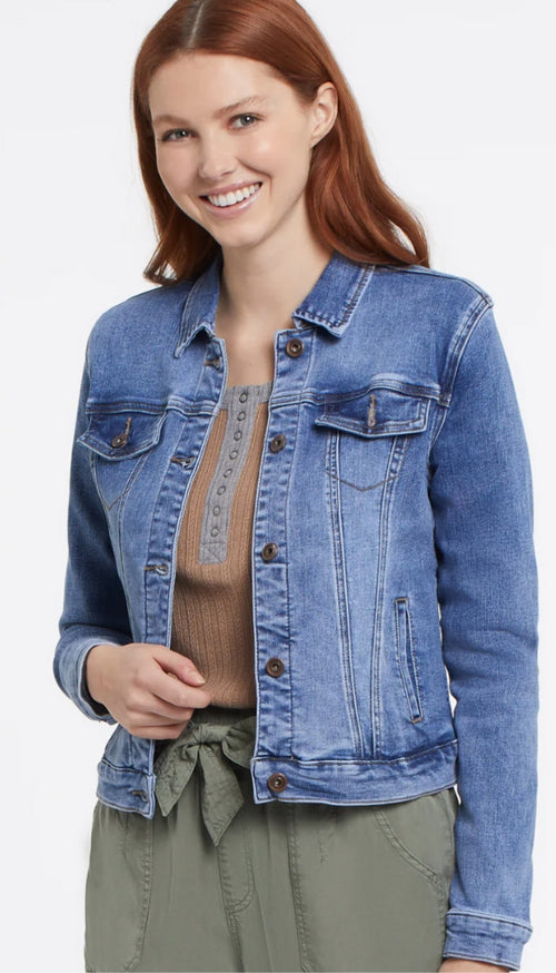 Classic Denim Jacket with Pockets