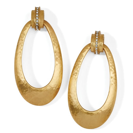 Meridian 2 Tone Hoop Earrings