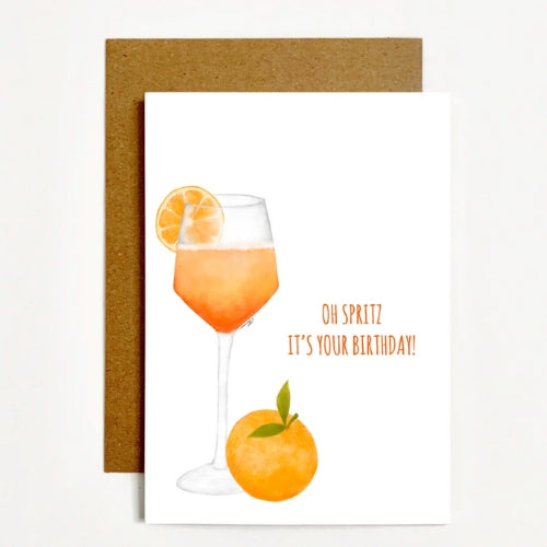 Oh Spritz It's Your Birthday Card