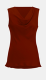 Satin Straight Sleeveless Top