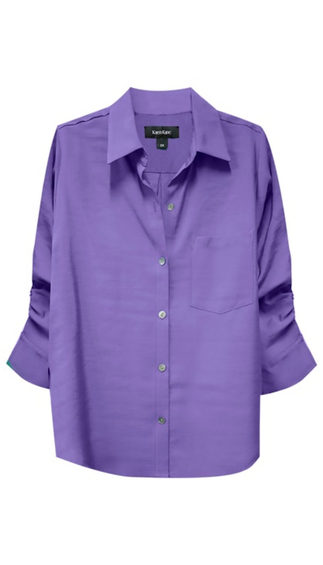 Ruched Sleeve Shirt