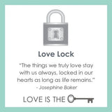 Tag Pendant Love Lock - Gold