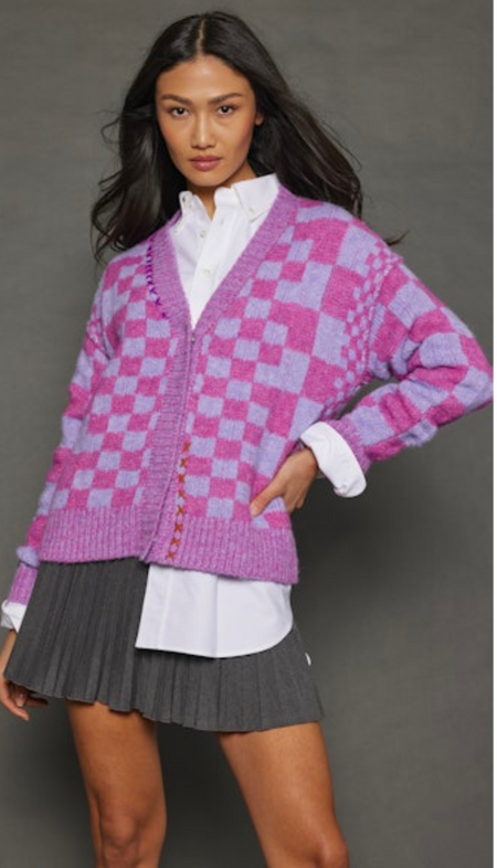 Sweater Cardigan with Patch Pockets