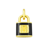 Tag Pendant Love Lock - Gold