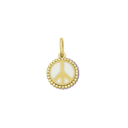 Shell Gold Pendant - Alpine White