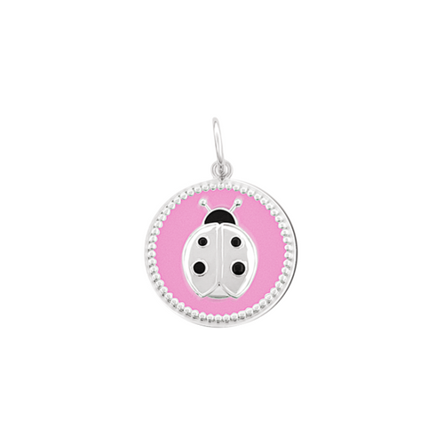 Small Pendant Ladybug - Silver