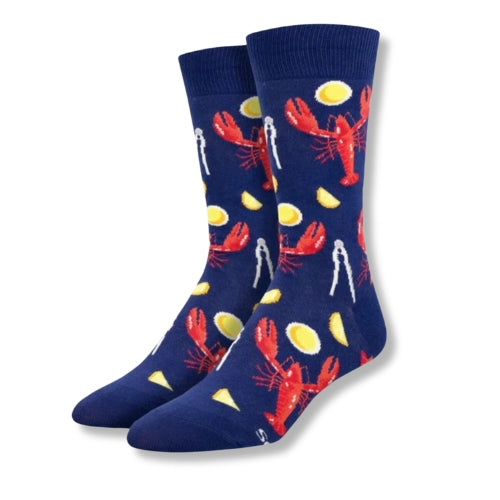 Men's Lobster Dinner Crew Socks