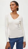 Layla Long Sleeve V Neck Tee