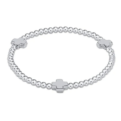 Signature Cross-Sterling 3Mm Bead