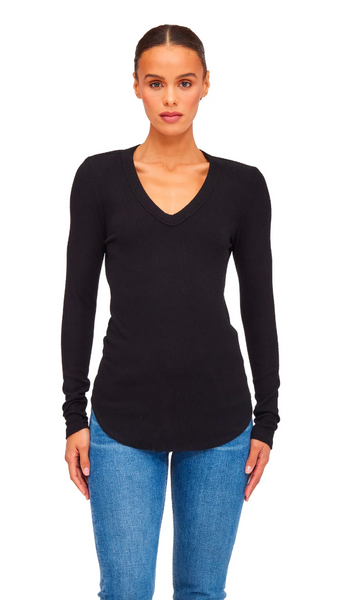 Long Sleeve V Neck T-Shirt