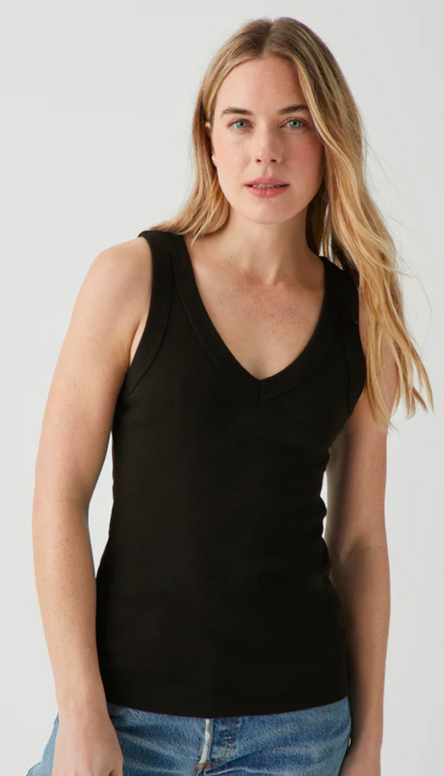 Maya V Neck Wide Binding Tank