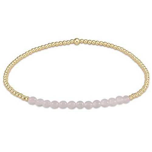 Elaina Gold Adjustable Chain Bracelet in Ivory Pearl • Impressions Online  Boutique