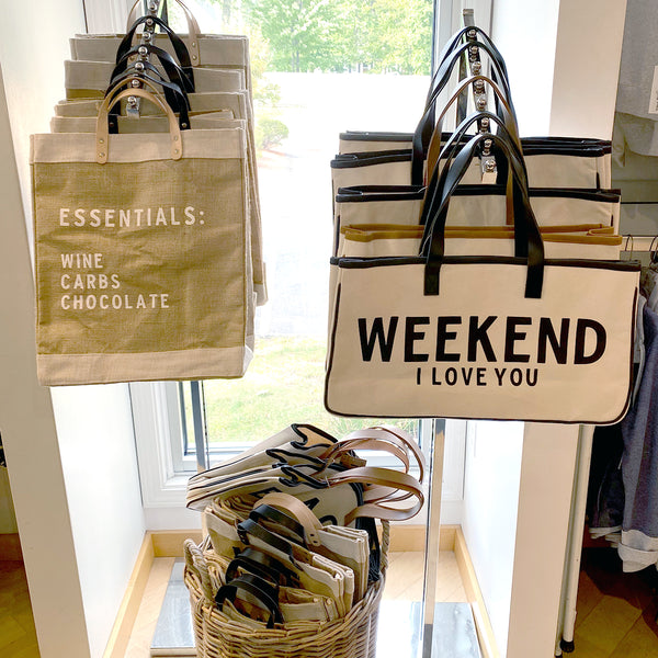 Weekend vibes canvas online tote