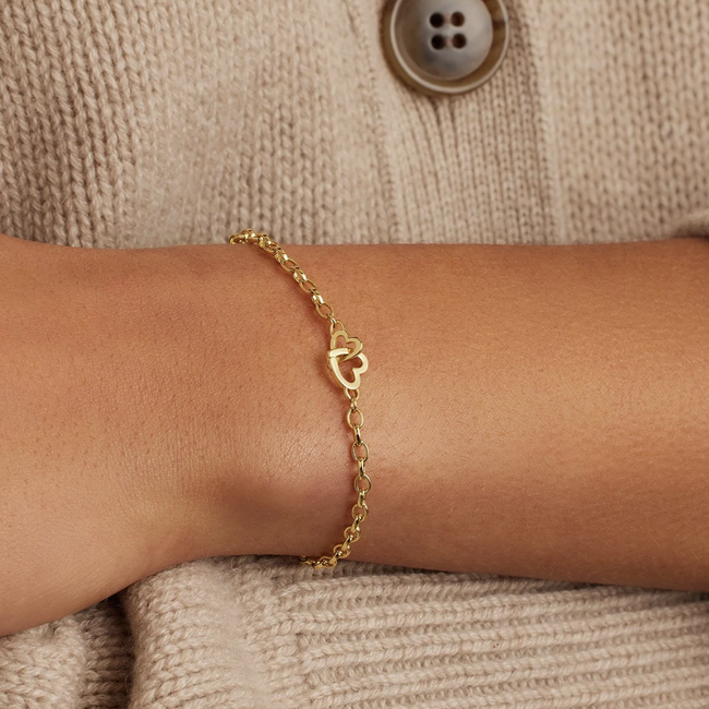 Parker Heart Mini Bracelet - Gold